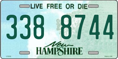 NH license plate 3388744
