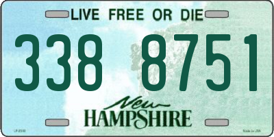 NH license plate 3388751