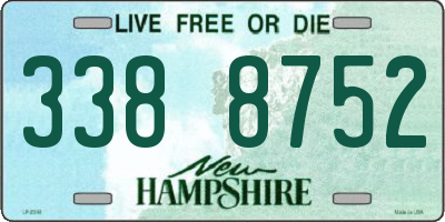 NH license plate 3388752