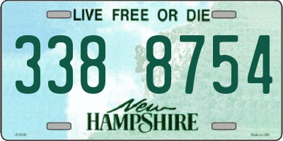 NH license plate 3388754