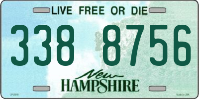 NH license plate 3388756