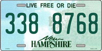 NH license plate 3388768