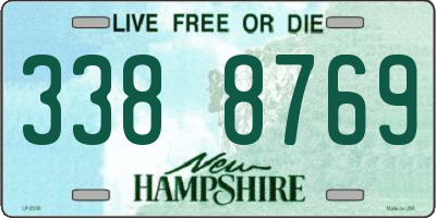 NH license plate 3388769