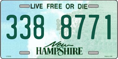 NH license plate 3388771