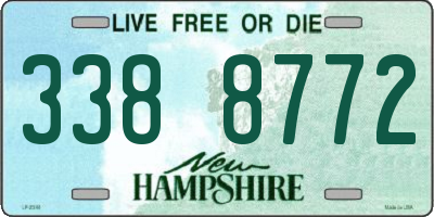 NH license plate 3388772