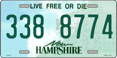 NH license plate 3388774