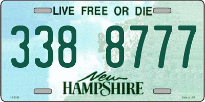 NH license plate 3388777
