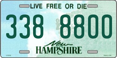 NH license plate 3388800