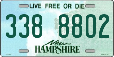 NH license plate 3388802