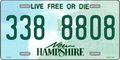 NH license plate 3388808