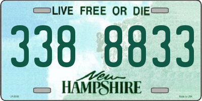 NH license plate 3388833