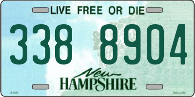 NH license plate 3388904