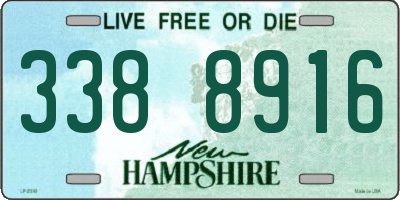 NH license plate 3388916