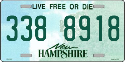 NH license plate 3388918