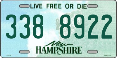NH license plate 3388922