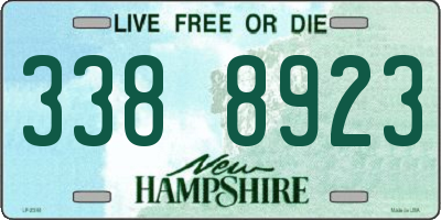 NH license plate 3388923