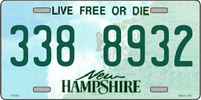 NH license plate 3388932