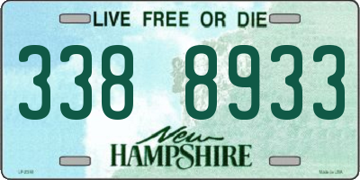 NH license plate 3388933