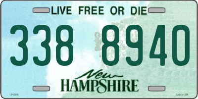 NH license plate 3388940
