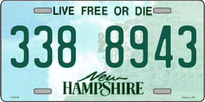NH license plate 3388943