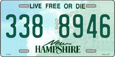 NH license plate 3388946