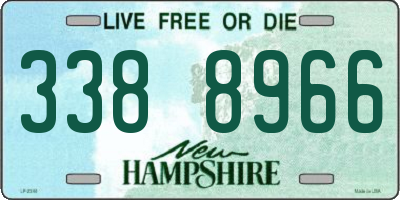 NH license plate 3388966