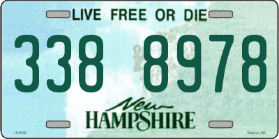 NH license plate 3388978