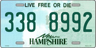 NH license plate 3388992