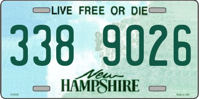 NH license plate 3389026
