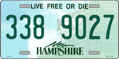 NH license plate 3389027