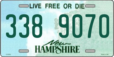NH license plate 3389070
