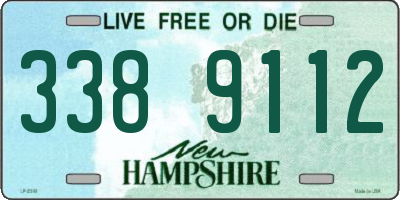 NH license plate 3389112