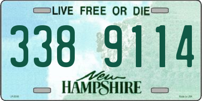 NH license plate 3389114