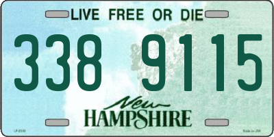 NH license plate 3389115