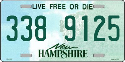 NH license plate 3389125