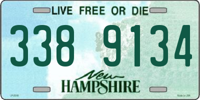 NH license plate 3389134