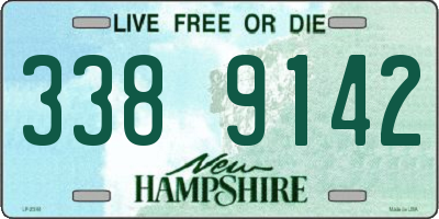 NH license plate 3389142