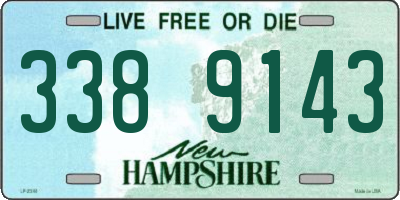 NH license plate 3389143