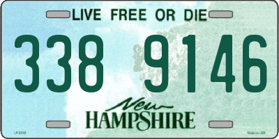 NH license plate 3389146