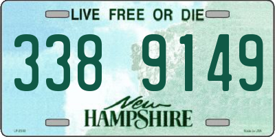 NH license plate 3389149