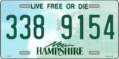 NH license plate 3389154