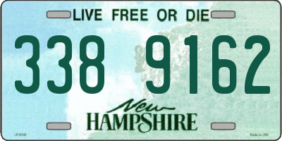 NH license plate 3389162