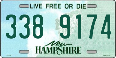 NH license plate 3389174