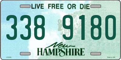 NH license plate 3389180