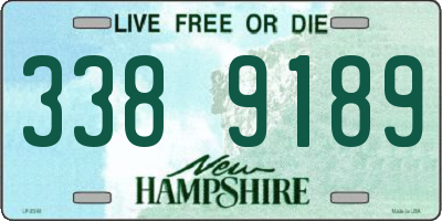 NH license plate 3389189