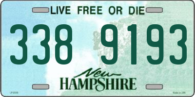 NH license plate 3389193