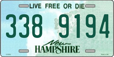 NH license plate 3389194