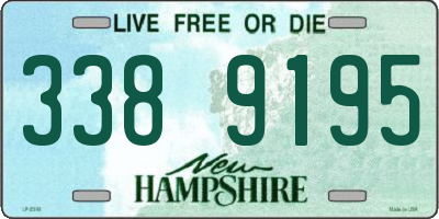 NH license plate 3389195