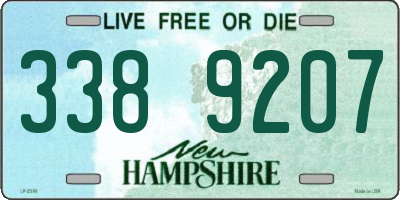 NH license plate 3389207
