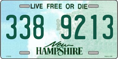 NH license plate 3389213